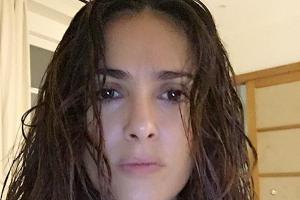 Salma Hayek begeistert auch ohne Make-up