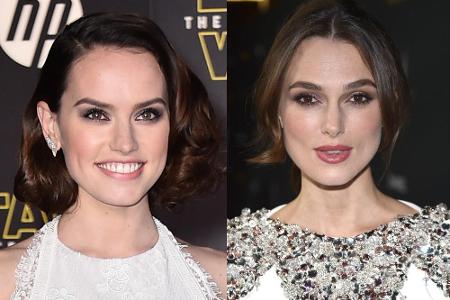 Daisy Ridley (l.) möchte mit niemandem verglichen werden, auch nicht mit Hollywood-Schönheit Keira Knightley