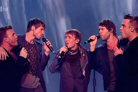 Back for good: 2017 wollen Take That Jubiläum feiern - auch mit Robbie Williams (re.) Back for good: 2017 wollen Take That Jubiläum feiern - auch mit Robbie Williams (re.)