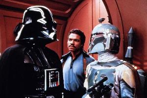 Billy Dee Williams (Mitte) als Lando Calrissian in "Star Wars: Das Imperium schlägt zurück" aus dem Jahr 1980
