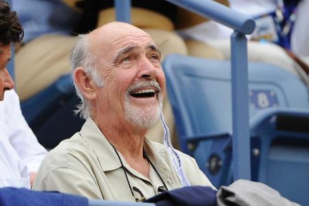 Sean Connery als Tribünengast bei den US Open im Jahr 2012 Sean Connery als Tribünengast bei den US Open im Jahr 2012