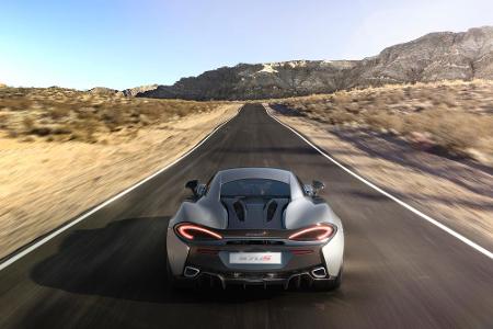 Der neue McLaren für die Straße sieht auch von hinten superschnell aus