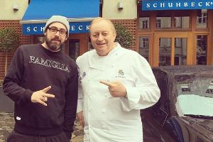 Sido und Sterne-Koch Alfons Schuhbeck in München