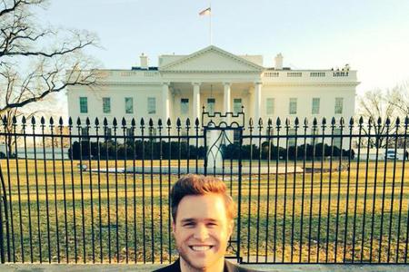 Olly Murs vor dem Weißen Haus in Washington D.C. Olly Murs vor dem Weißen Haus in Washington D.C.