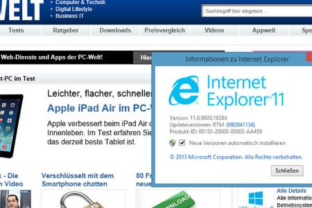 Internet Explorer 11 für Windows 7 ist erschienen (c) IDG/IDG