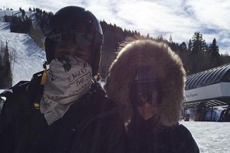 Kim Kardashian und ihre Ehemann Kanye West bei ihrem Ski-Trip Kim Kardashian und ihre Ehemann Kanye West bei ihrem Ski-Trip