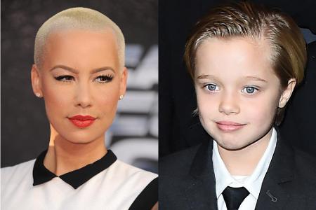 Model Amber Rose und Brangelina-Zögling Shiloh Model Amber Rose und Brangelina-Zögling Shiloh