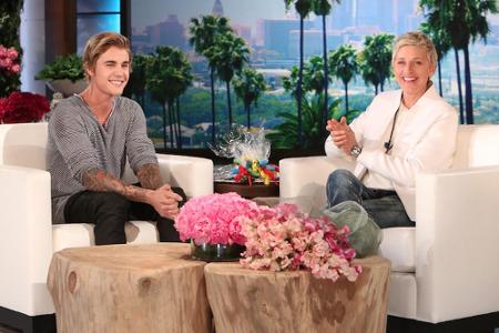Justin Bieber besuchte Ellen DeGeneres in ihrer Talkshow Justin Bieber besuchte Ellen DeGeneres in ihrer Talkshow