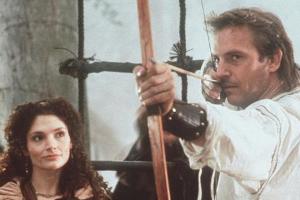 Die Treffsicherheit Robin Hoods (Kevin Costner, r.) ist im ganzen Land berühmt. Einzig die schöne Marian (Mary Elizabeth Mas...