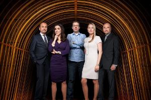 Die Investoren (v.l.): Vural Öger, Judith Williams, Frank Thelen, Lencke Steiner und Jochen Schweizer