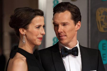Frischgebackene Eheleute: Benedict Cumberbatch und seine Sophie Frischgebackene Eheleute: Benedict Cumberbatch und seine Sophie