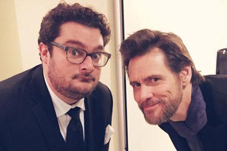 Jim Carrey (r.) mit 