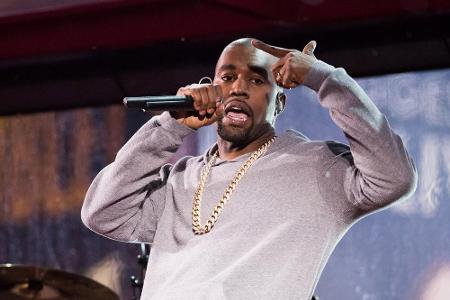Ein Rapper teilt aus: Kanye West bei einem Auftritt in New York Ein Rapper teilt aus: Kanye West bei einem Auftritt in New York