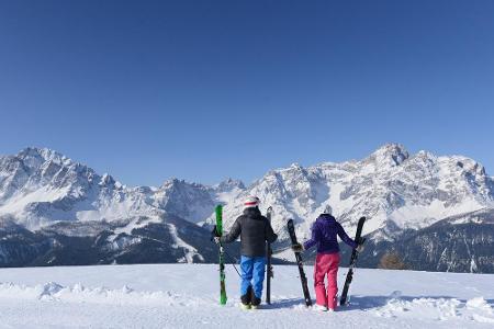 Traumhafter Panoramablick für Skifahrer