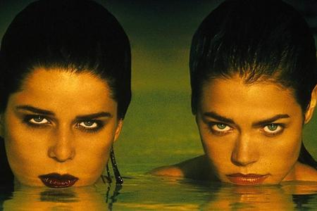 Neve Campbell und Denise Richards vergnügen sich im Pool