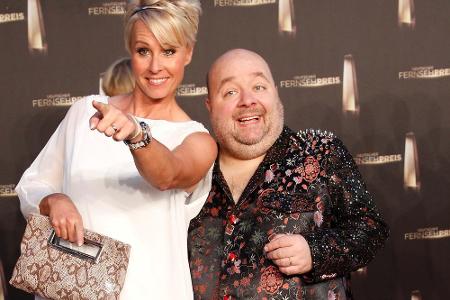 Dirk Bach zusammen mit Sonja Zietlow beim Deutschen Fernsehpreis 2011 Dirk Bach zusammen mit Sonja Zietlow beim Deutschen Fernsehpreis 2011