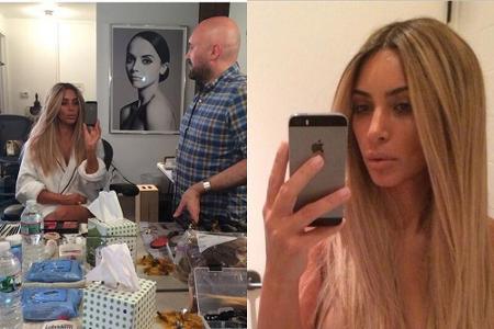Kim Kardashian ist plötzlich erblondet Kim Kardashian ist plötzlich erblondet