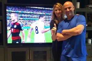 WM im Schlabberlook: Steffi Graf und Andre Agassi