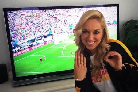 Sabine Lisicki freut sich über das 4:0 Sabine Lisicki freut sich über das 4:0