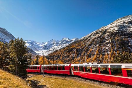 Ein Erlebnis: Mit der Rhätischen Bahn durch die Alpen Ein Erlebnis: Mit der Rhätischen Bahn durch die Alpen