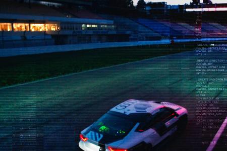 Der autopilotierte Audi RS7 bei Testfahrten Der autopilotierte Audi RS7 bei Testfahrten