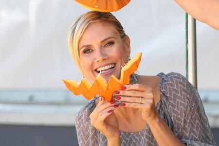 Für Heidi Klum ist Herbstzeit vor allem Kürbis- und Halloween-Zeit Für Heidi Klum ist Herbstzeit vor allem Kürbis- und Halloween-Zeit