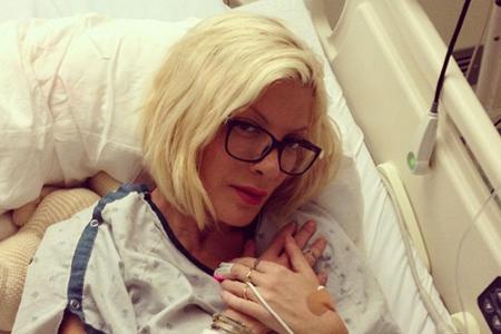 Tori Spelling im Krankenhaus Tori Spelling im Krankenhaus