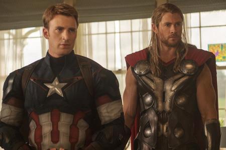 Captain America (Chris Evans, l.) und Thor (Chris Hemsworth, r.) Captain America (Chris Evans, l.) und Thor (Chris Hemsworth, r.)
