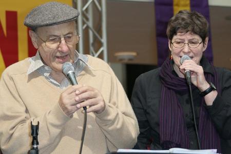Manfred Krug mit Uschi Brüning auf dem Alstertaler Jazzmeeting Manfred Krug mit Uschi Brüning auf dem Alstertaler Jazzmeeting