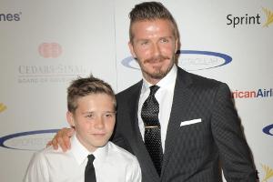 Autounfall: David und Brooklyn Beckham unverletzt
