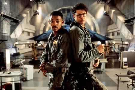 Sie lehrten den Aliens das Fürchten: Will Smith (l.) und Jeff Goldblum. Sie lehrten den Aliens das Fürchten: Will Smith (l.) und Jeff Goldblum.