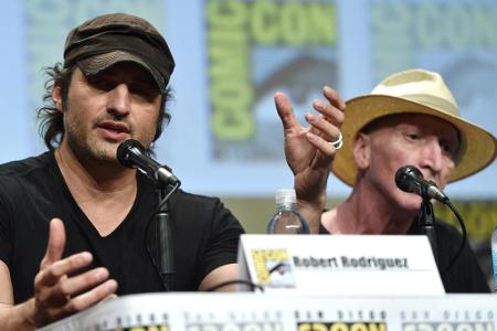 Auf der Comic-Con sprechen Robert Rodriguez (li.) und Frank Miller über Auf der Comic-Con sprechen Robert Rodriguez (li.) und Frank Miller über