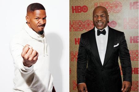 Die Pose sitzt bereits: Jamie Foxx (l.) soll Box-Legende Mike Tyson spielen Die Pose sitzt bereits: Jamie Foxx (l.) soll Box-Legende Mike Tyson spielen