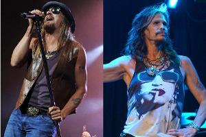 Steven Tyler und Kid Rock plaudern beim Essen via Video-Chat