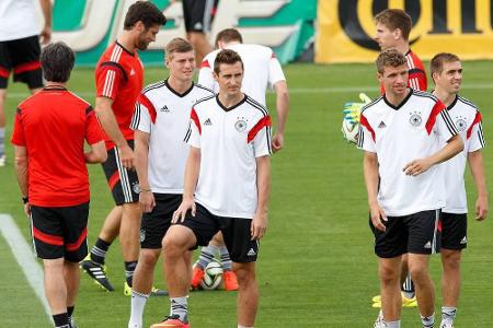 Die deutsche WM-Elf trainiert fürs Finale Die deutsche WM-Elf trainiert fürs Finale