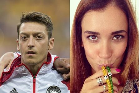 Mesut Özil und Jana Ina Zarrella spenden Trost Mesut Özil und Jana Ina Zarrella spenden Trost