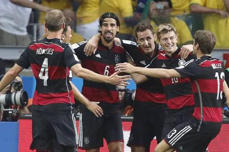 Freude pur bei den deutschen Nationalspielern Freude pur bei den deutschen Nationalspielern