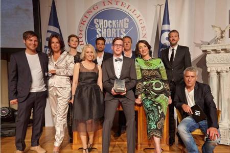 Jungregisseur Julian Cohn (Mitte) gewann den 15. Shocking Shorts Award Jungregisseur Julian Cohn (Mitte) gewann den 15. Shocking Shorts Award