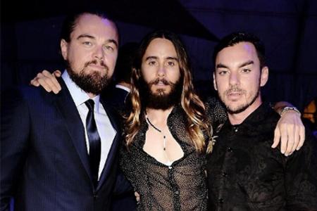 Leonardo DiCaprio mit Jared und Shannon Leto bei seiner Spenden-Gala Leonardo DiCaprio mit Jared und Shannon Leto bei seiner Spenden-Gala