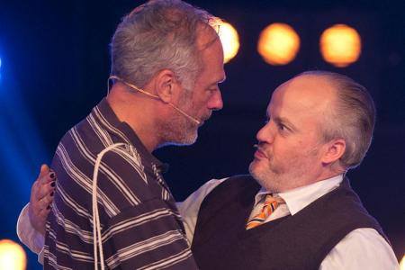 Ronald Barnabas Schill und Hubert Kah beim Finale von Ronald Barnabas Schill und Hubert Kah beim Finale von