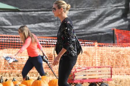Auch Heidi Klum ist im Herbst immer gern auf Kürbis-Jagd