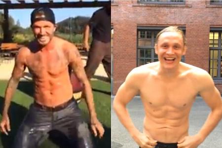 David Beckham (li.) und Matthias Schweighöfer - wer liegt vorn? David Beckham (li.) und Matthias Schweighöfer - wer liegt vorn?
