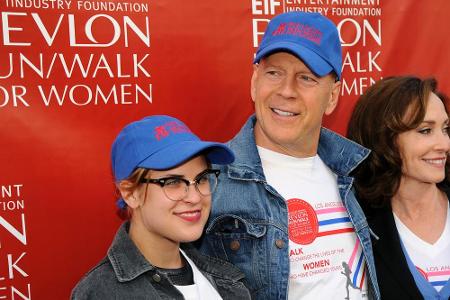 Bruce Willis mit seiner Tochter Tallulah im Mai 2014 Bruce Willis mit seiner Tochter Tallulah im Mai 2014