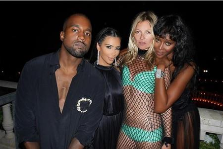 Kanye West, Kim Kardashian, Kate Moss und Naomi Campell auf der Geburtstagsparty von Givenchy-Designer Riccardo Tisci Kanye West, Kim Kardashian, Kate Moss und Naomi Campell auf der Geburtstagsparty von Givenchy-Designer Riccardo Tisci