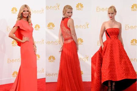 Von Heidi Klum über Claire Danes bis January Jones: Rot ist Trumpf
