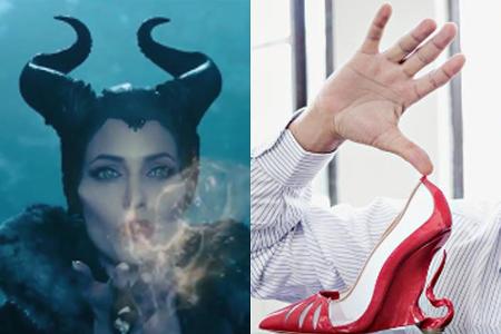Die böse Fee Angelina Jolie hauchte dem Star-Designer Christian Louboutin die Idee zu den sündhaft schönen Schuhen ein Die böse Fee Angelina Jolie hauchte dem Star-Designer Christian Louboutin die Idee zu den sündhaft schönen Schuhen ein