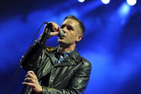 Brandon Flowes von The Killers singt - doch worüber nur? Brandon Flowes von The Killers singt - doch worüber nur?