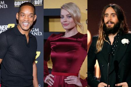 Neues Dreamteam: die Hollywood-Stars Will Smith, Margot Robbie und Jared Leto (v.li.) Neues Dreamteam: die Hollywood-Stars Will Smith, Margot Robbie und Jared Leto (v.li.)