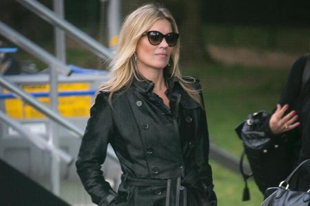Kate Moss bei einer Modenschau in London Kate Moss bei einer Modenschau in London