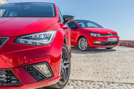 Seat Ibiza 1.0 TSI, VW Polo 1.0 TSI, Frontansicht